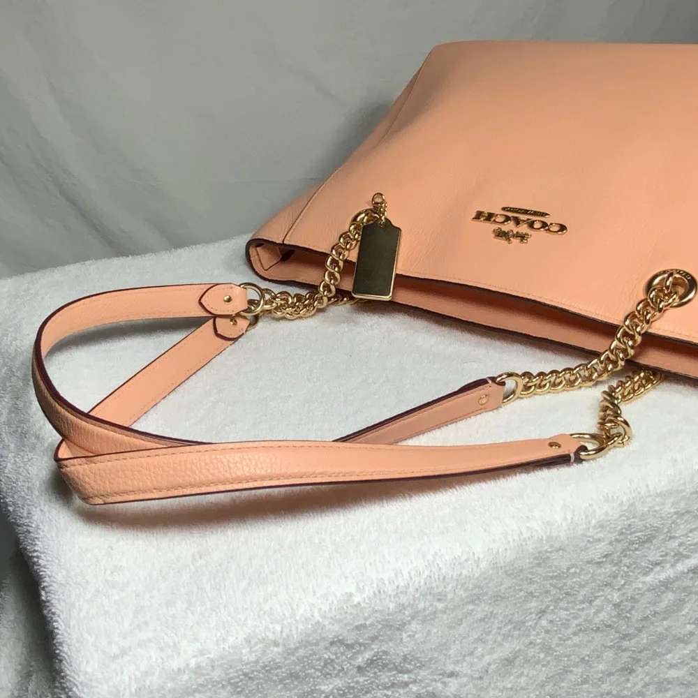 Coach Peach Cammie Chain Tote - C8147 - Picture 7 of 16
